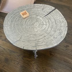 Cool Wood/silver Table 