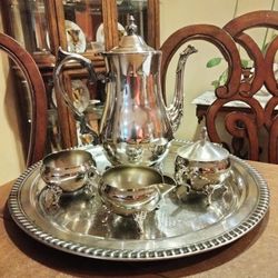 Silver plated tea set 