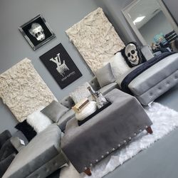 🙋‍♂️Double Chaise Sectonal Sofa, 👉Furniture Queen Bed, Dining Table, Bunk Beds Avail 