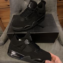 Black Cat Jordan 4s Size 7 Men’s Sneakers