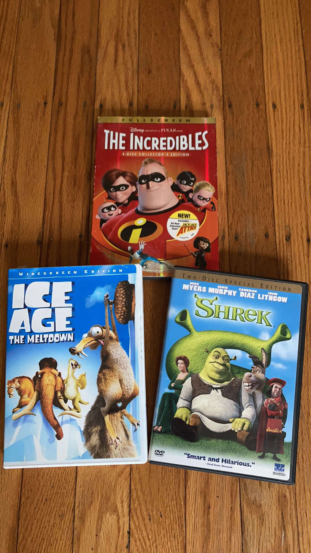 Three Disney Movie DVD’s