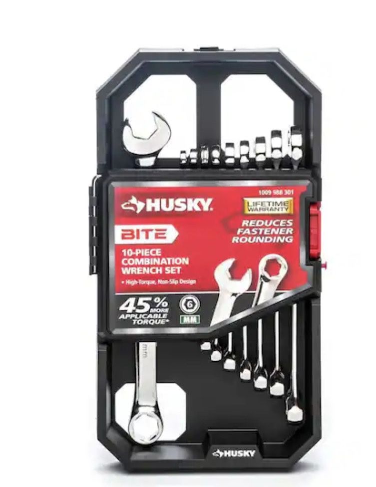 BITE Metric Combination Wrench Set (10-Piece)