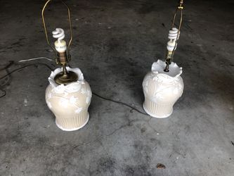 Two Chapman vintage lamps sold as set/pair.