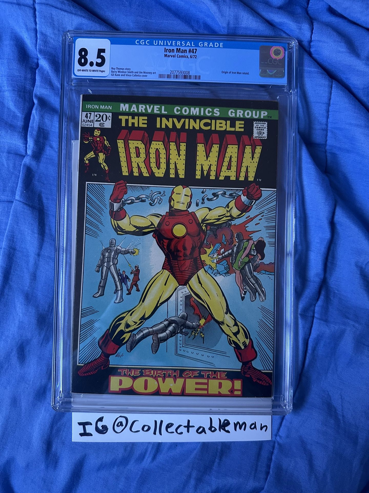 IRON MAN #47 CGC 8.5 1972 Vintage Marvel Avengers Origin Retold INVINCIBLE
