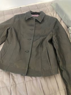 SIENA STUDIO  black leather jacket size M