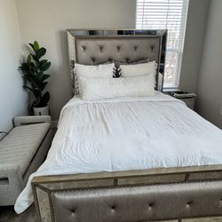 Gold Bed Frame (Queen) 