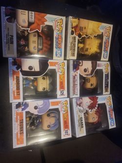 Funko Pop Lot of 6 – Naruto, DBZ, Marvel