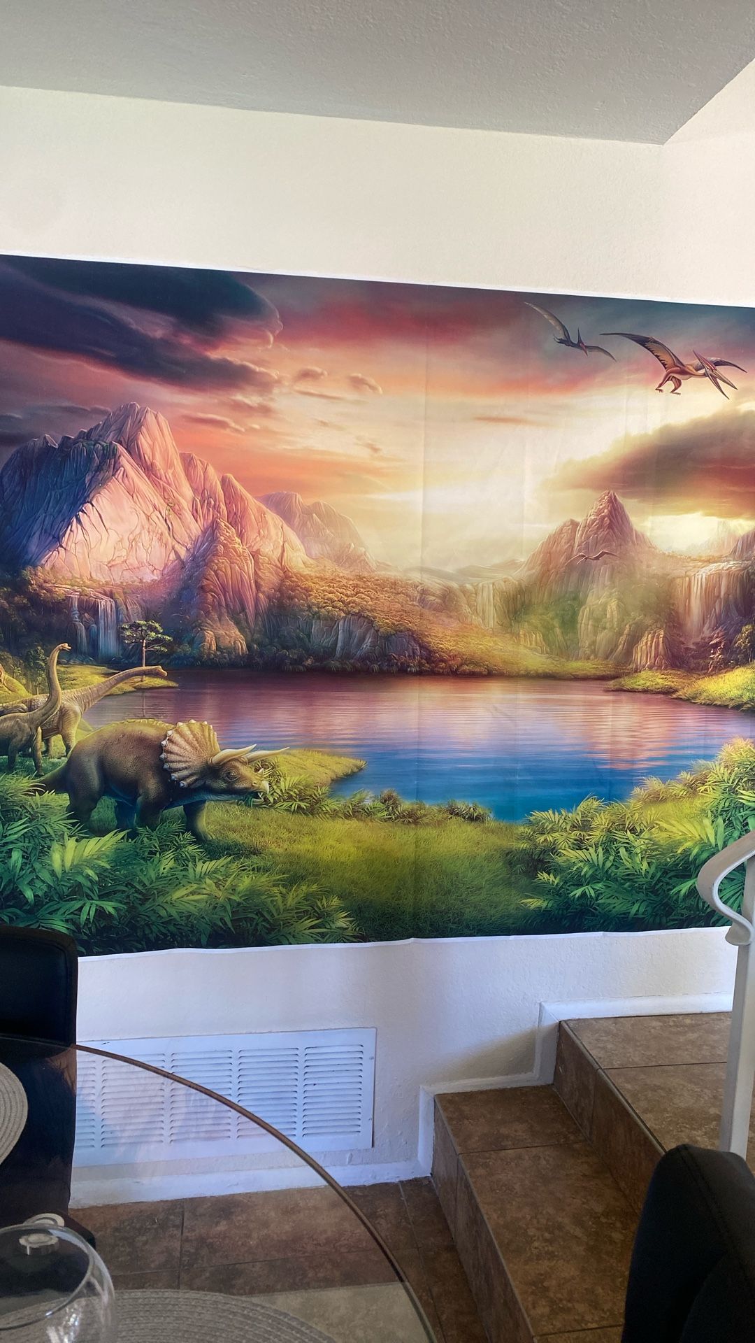 Dinosaur Birthday Party Photo Backdrop