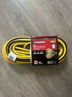 Husky VividFlex 50 ft Lighted Extension Cord