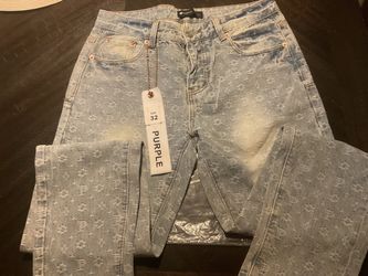 purple jeans
