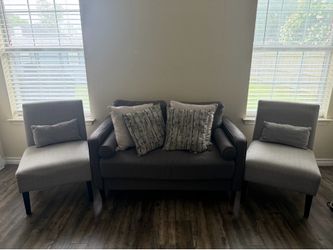 Last 24hrs Moving Sale: Love Seat & Accent Chairs combo