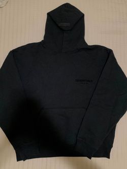 Black essential hoodie