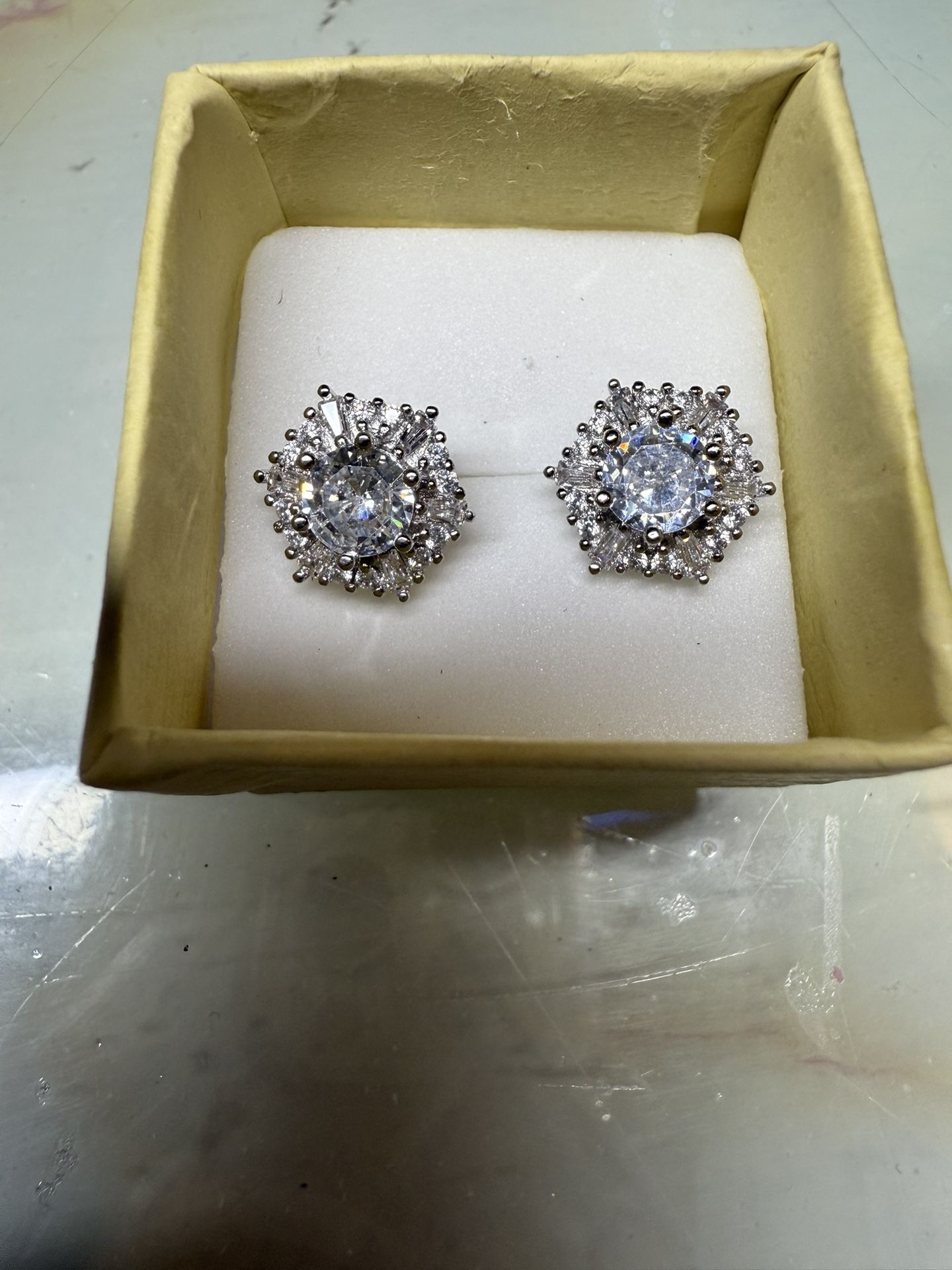 Diamond Moissanite Earrings (REAL)