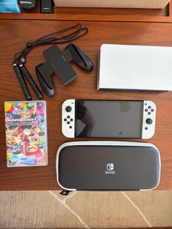 Nintendo Switch OLED White with Accessories Bundle