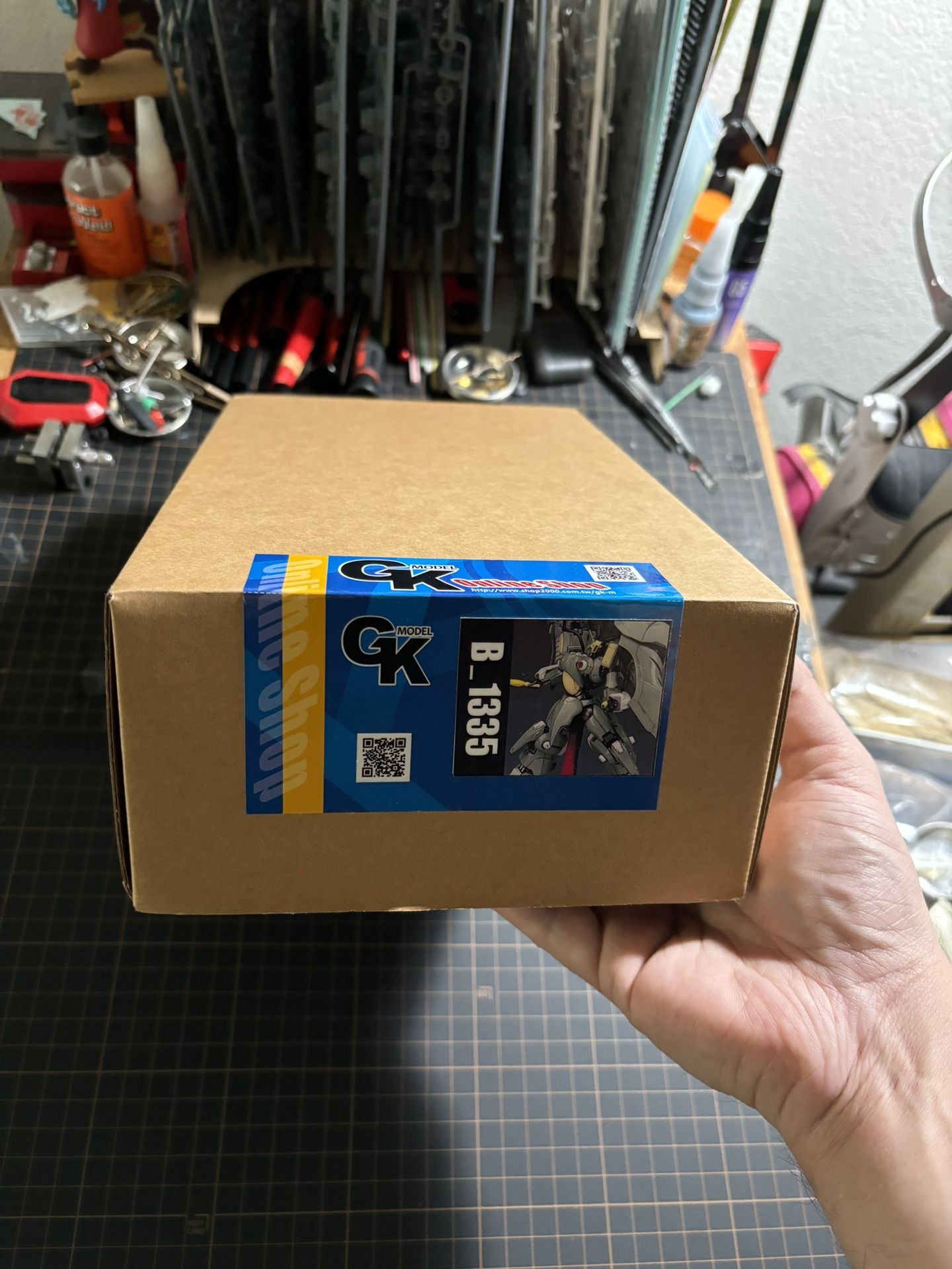 1/144 Quin Mantha (Queen Mansa) + Action Base MS Gundam Full Resin Garage Kit