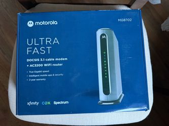 Motorola MG8702 | DOCSIS 3.1 Cable Modem + Wi-Fi Router (High Speed Combo)