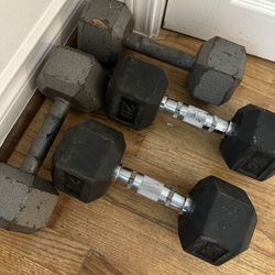 2 Sets Dumbbells 25lbs/20lbs $150