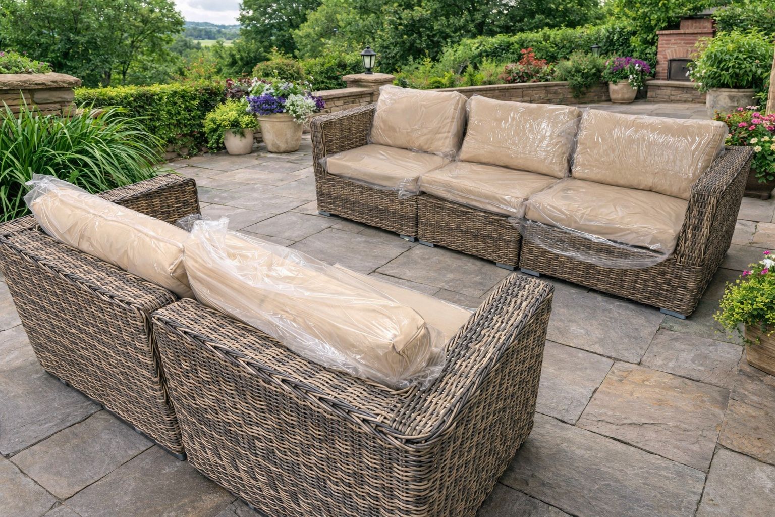 Patio Furniture 5pc Conversation Set