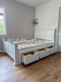 New Full Bed With Drawers