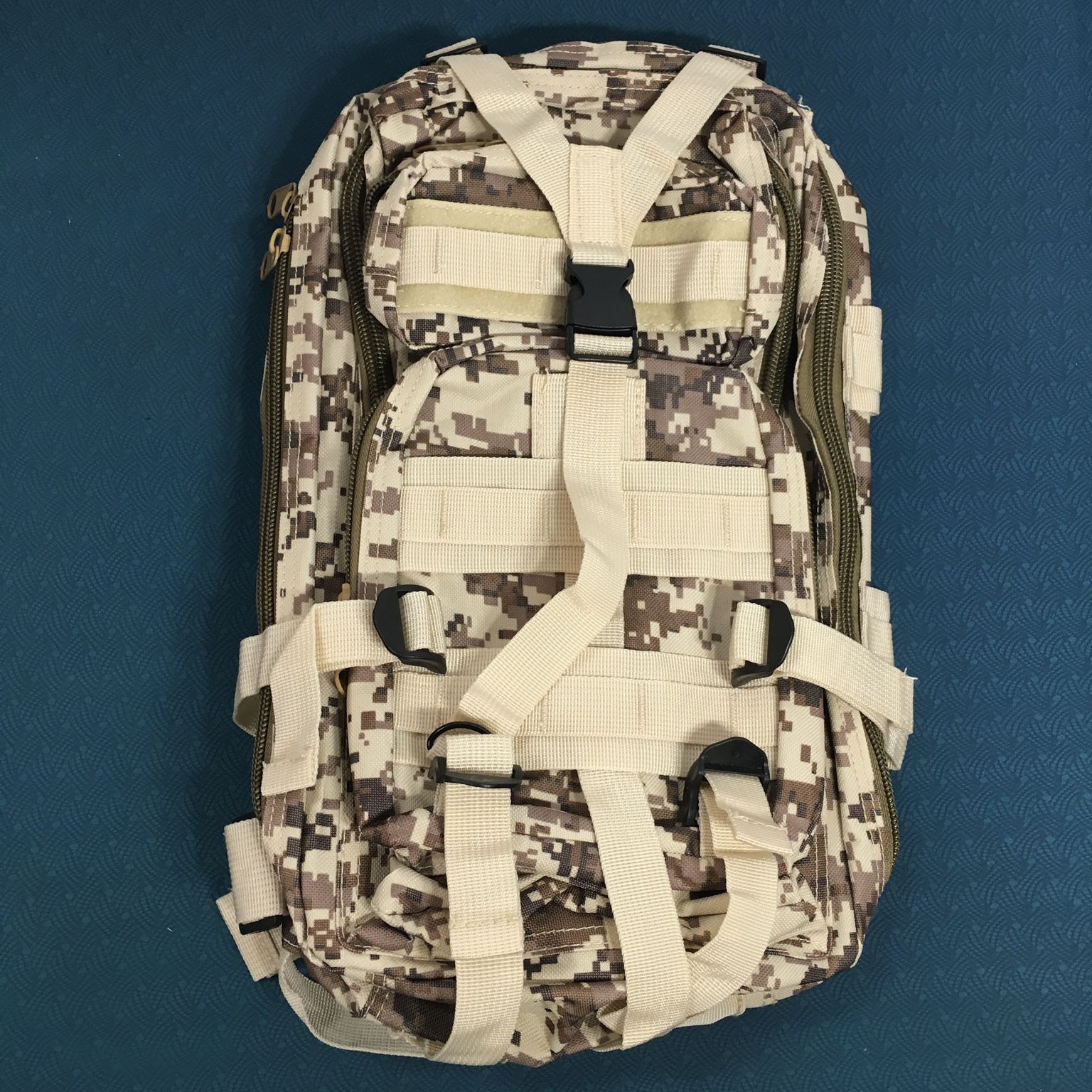 30L Tactical Military Backpack Army Rucksack MOLLE Pack  - DIGITAL DESERT