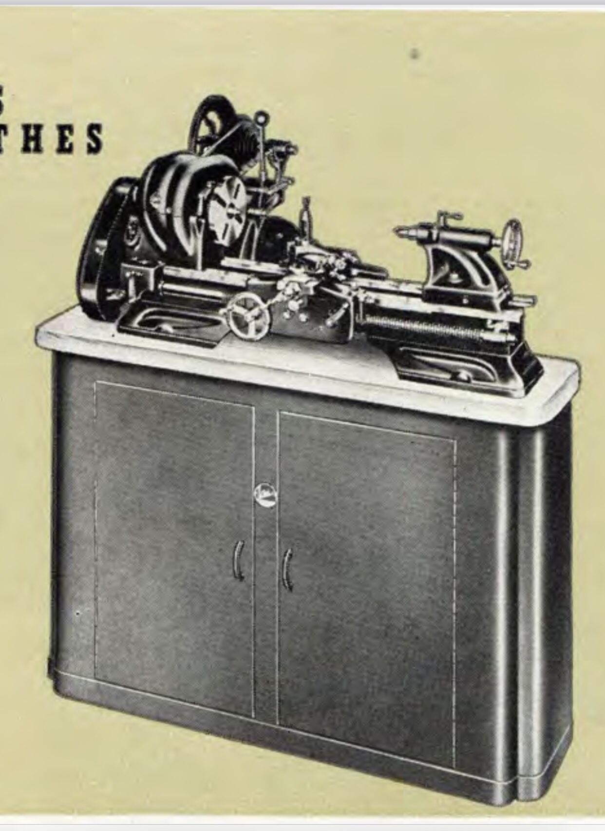 1940 Atlas Lathe Floor Extremely Rare for Sale in La Habra