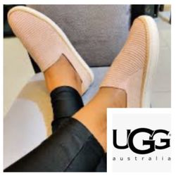 UGG Australia Woven ‘Sammy’ Metallic women’s sneakers in ‘rose gold’ (8)