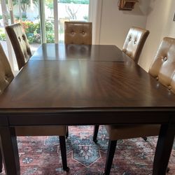 Solid Cherry Wood Dining Table