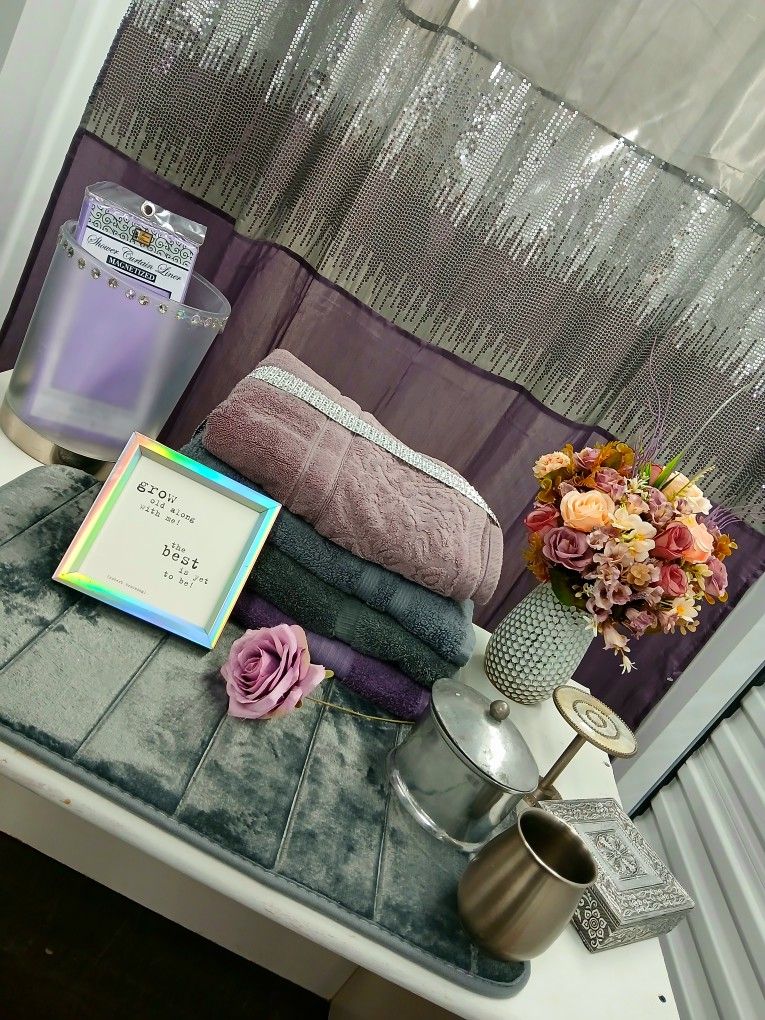 Purple Shimmer Bathset