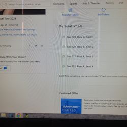 2 Tickets For LUIS Miguel 