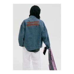 BTS JIN - RUNSEOKJIN OFFICIAL DENIM JACKET (Medium)