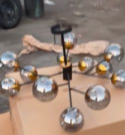 Spudnik 12 light chandelier