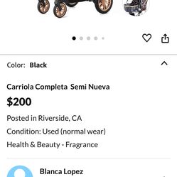 Semi-used stroller, price reduced to 90