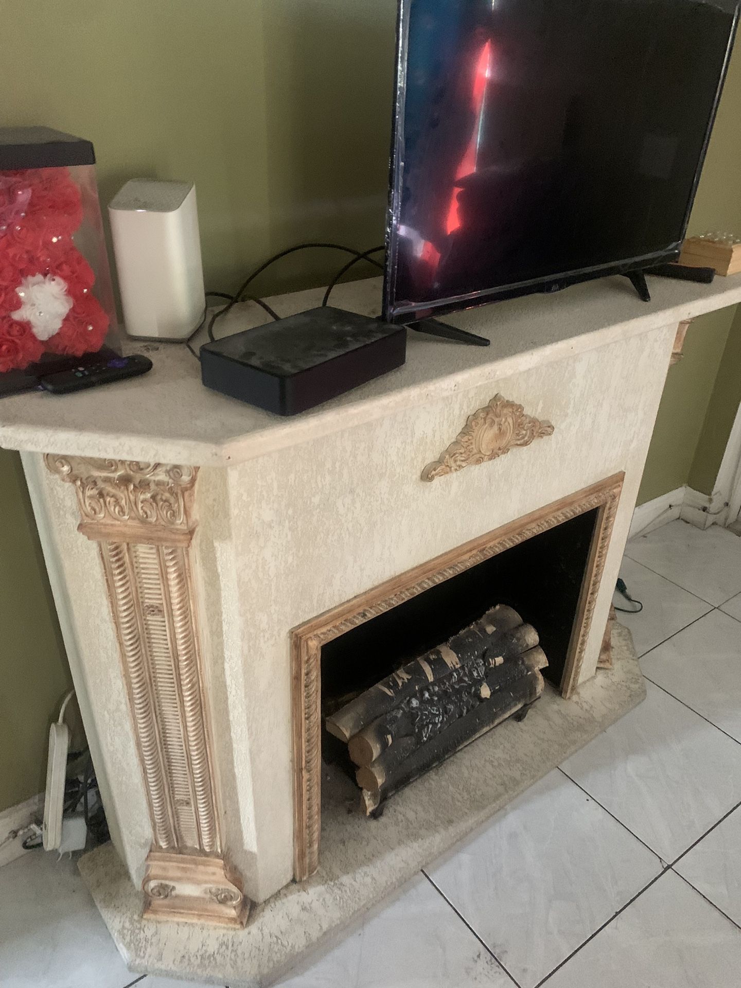 TV Stand fireplace (artificial)