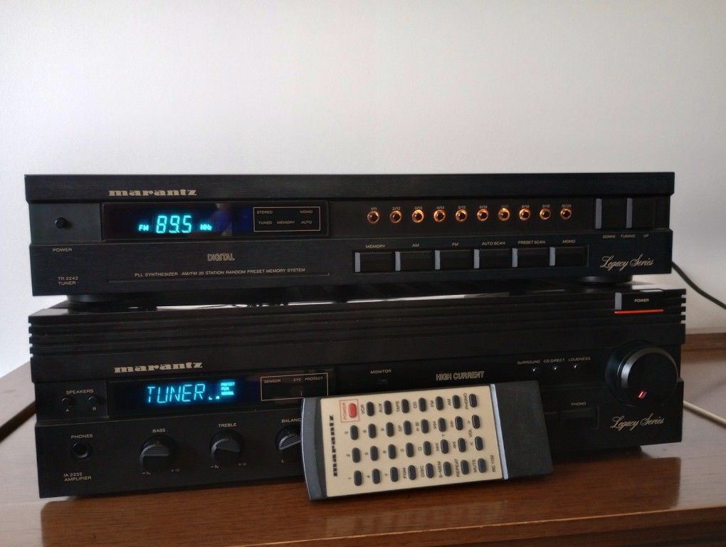 MARANTZ AMPLIFIER AND TUNER WITH REMOTE