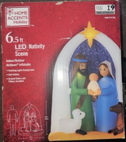 Christmas Inflatable Nativity Brand New Sealed Never Opened Or Used