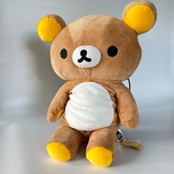 San x 16" Rilakkuma Plush toy bear kawaii japan brown cute big