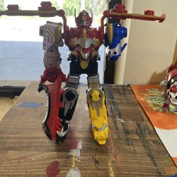 Used Mega Force Power Ranger and Voltron Lot