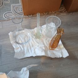 4 Glass Vases Selling As 1 Piece 