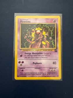 Mewtwo black star promo #14 pokemon card