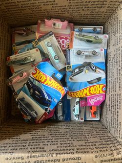 Box of hot wheels all new in package