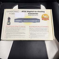 Sansonic Model FT-300A Digital to Analog Converter Box w/Remote! NEW