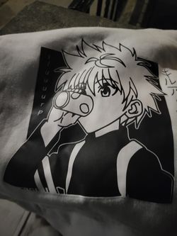 Japan Cartoon Art Hoodie Size 14 Kids Size White 