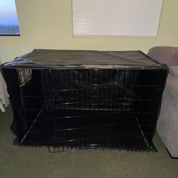 xl dog crate with cover 