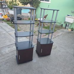 Standing Shelves Cabinet Set 