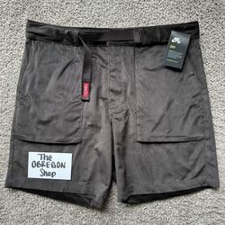 NIKE SB SKATEBOARDING DRI FIT VELVET CORDUROY BELTED SHORTS MENS SIZE 36 LARGE BROWN NEW