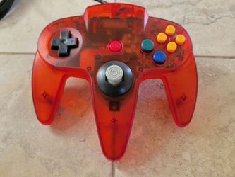 N64 Controller - Transparent Red - Nintendo 64 Joystick