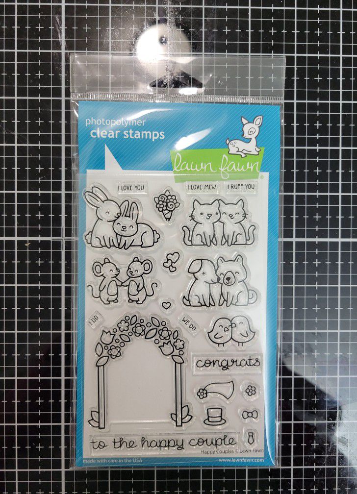 Lawn Fawn "Happy Couples' Stamps. NEW.