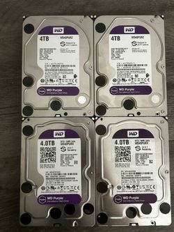 WD Purple 4TB Surveillance Hard Drives – Tested & Working