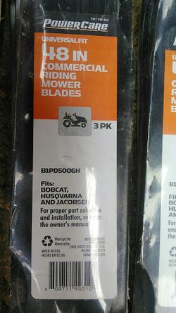 Riding mower blades-48"
