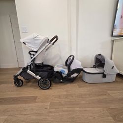 Uppababy Cruz V2 Full Set Travel System White